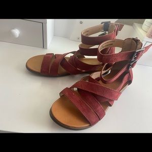 Red Goddess Sandals